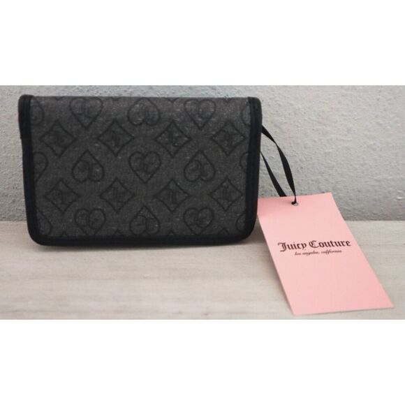 Juicy Couture Women's Liquorice Black Precious Moments Elongated Bifold Wallet - Picture 2 of 5